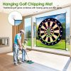 Golf Chipping Dart Game Mat Set With 20 Sticky Balls Ground Stakes Hanging Hooks Carrying Bag Indoor Outdoor Golf Hitting Training Game Mat For Kids B