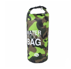 Camouflage waterproof bucket bag beach bag waterproof bucket bag outdoor drifting waterproof bag waterproof bag (Option: Green-5L)