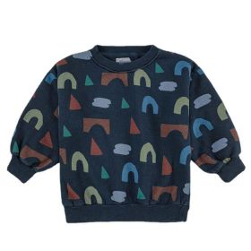 EnkeliBB Children Winter Long Sleeve T-shirt BC Kids Brand Pullovers Boys Girls Super Fashion Designer Fleeced Tops Sweatshirts (Color: 5, size: 90cm 18-24M)