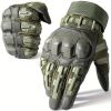 Tactical Gloves for Men - Touch Screen, Non-Slip, Full Finger Protection for Shooting, Airsoft, Military, Paintball, Motorcycle, Cycling, Hunting