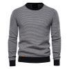 Men's Slim Fit Sweater Casual Knitted Solid Sweaters