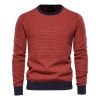 Men's Slim Fit Sweater Casual Knitted Solid Sweaters