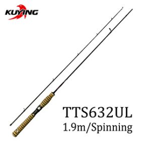 KUYING TETON 1.56m 1.8m 1.86m 1.9m 1.92m 1.98m Super Ultra Soft Light Baitcasting Casting Spinning Lure Fishing Rod Pole Combo (Color: TTS632UL)