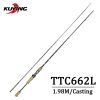 KUYING TETON 1.56m 1.8m 1.86m 1.9m 1.92m 1.98m Super Ultra Soft Light Baitcasting Casting Spinning Lure Fishing Rod Pole Combo