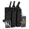 KRYDEX MP5 MP7 KRISS Triple Magazine Pouch Tactical Modular MOLLE Triple Open Top SMG Mag Pouch Carrier For Airsoft Hunting Gear