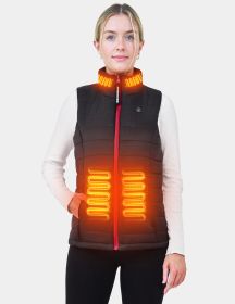 ANTARCTICA GEAR Women's Heated Vest With 16000mAh Battery Pack, Rechargable Lightweight Heated Vest for Winter Outdoor (Color: Black, size: 2XL)