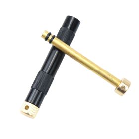 Metal Fire Piston Piston Mini Survival Gear Portable Compressed Fire Tube For Outdoor Camping Travel (Color: Black)