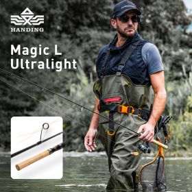 HANDING 78g Magic L Micro BFS Fishing Rod Carbon Fishing Rod Lure Weight 1-8g FUJI® O+A Guide Rings UL/L Casting Rod for Trout (length: Casting-1.68m-UL)