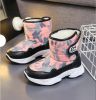 New winter soft-soled non-slip and fleece children's boots thickened snow boots for boys and girls