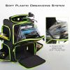 Bait Boss Fishing Tackle Backpack With Rod Holders-4 Tackle Boxes-Rain Cover 43L Large Storage for Fishing Gear Sport Bag Bags