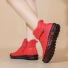 Winter new large size women high top soft sole comfortable casual cotton shoes warm cotton boots 36-44