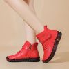 Winter new large size women high top soft sole comfortable casual cotton shoes warm cotton boots 36-44