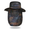 Fishing Hat; Waterproof Sun Protection Boonie Hat For Outdoor Safari Hunting Hiking Gardening