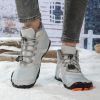 New men's and women's five-finger outdoor cotton shoes high top winter snow boots plush warm men's cotton shoes 36-47