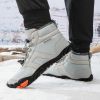 New men's and women's five-finger outdoor cotton shoes high top winter snow boots plush warm men's cotton shoes 36-47