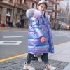 2022 Winter Down Jacket For Girls Coat Waterproof Shiny Hooded Children Outerwear Clothing 5-14 Year Teenage Kids Parka Snowsuit