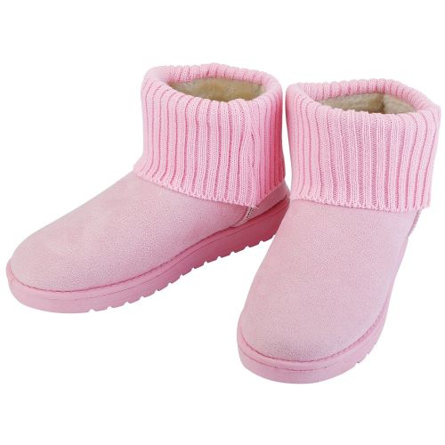 Women Lady Snow Boots Suede Mid-Calf Boot Shoe Short Plush Warm Lining Shoes w/ Anti-slip Rubber Base Knitting Design Women Lady Snow Boots Suede Mid-Calf Boot Shoe Short Plush Warm Lining Shoes w/ Anti-slip Rubber Base Knitting Design