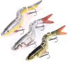 3pcs 8 Segment Fishing Lure Multi Jointed Artificial Bait Slow Sinking Bionic Fishing Bait Ice Fishing Gear